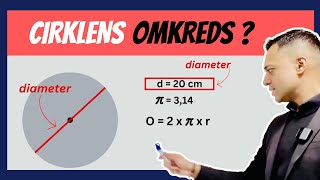 OMKREDS af en Cirkel ⭕️   Geometri Matematik folkeskolen [upl. by Dacie]