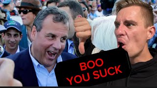 CHRIS CHRISTIE BOOED OFF STAGE🤣🤣 [upl. by Annasiul]