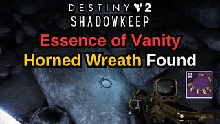 Destiny 2Shadowkeep Quest Essence of Vanity Horned Wreath Location  How to find Horned Wreath [upl. by Inal909]