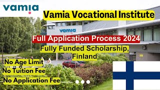 Vamia Finland  Vamia Vocational Institute Finland  No Application Fee Complete Guide [upl. by Sewell]