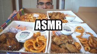 ASMR PIZZA amp WINGS SAVAGE EATING EXTREME EXTREME EATING SOUNDS [upl. by Janey181]