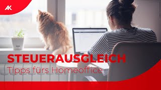 Steuerausgleich Tipps fürs Homeoffice  Arbeitnehmerveranlagung 2021 [upl. by Kerry]