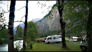 Camping Breithorn sur Lauterbrunnen en Suisse [upl. by Ramalahs]