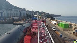 3400 DWT Ship Sail Inside Dry Dock at Gibraltar seaman zorroengineer888 [upl. by Adnaloj]