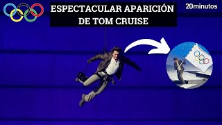 TOM CRUISE aparece en el estadio Olímpico de París  JUEGOS OLÍMPICOS [upl. by Eecak]