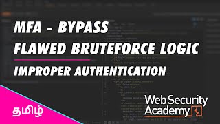 Multi Factor bypass Flawed Brute force Protection lab in Tamil  Web security [upl. by Aloisius]