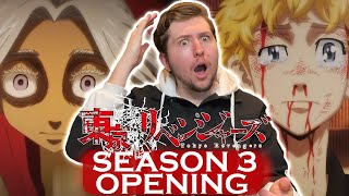 THIS GOES CRAZY  Tokyo Revengers Season 3 Opening Reaction [upl. by Winsor]