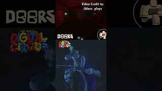 2 Digital Circus x Roblox DOORS  Ambush Entity Comparison shorts [upl. by Esirrehc]