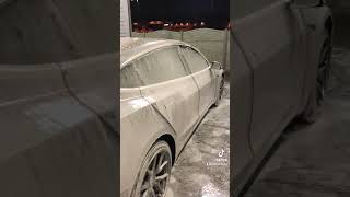 Tesla Model 3 washing [upl. by Annoik]