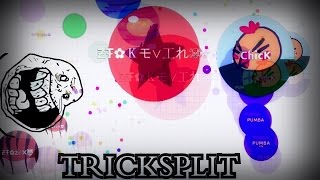 Agario TRICKSPLIT MOMENTS Compilation [upl. by Latonia]