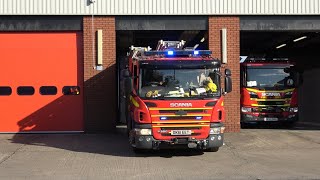 Merseyside FRS PRIDE PUMP amp TWO TONES Wallasey  2 Pump Turnout [upl. by Neetsirk]