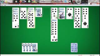 Spider Solitaire In Windows 7 Game 020 [upl. by Ahsieni]