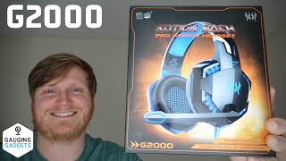 Kotion Each G2000 Gaming Headset Review  Over Ear LED G2000 Gaming Headphones [upl. by Oech208]