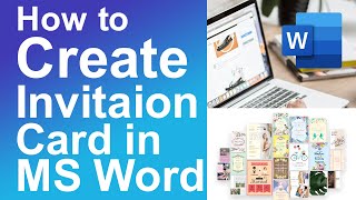 How to Create Invitation Card in Microsoft Word [upl. by Margery]