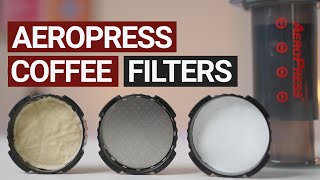 AeroPress Coffee Filter Comparison Paper Metal and Cloth [upl. by Louanne]