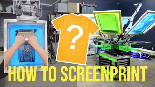 Screen Print Your Own TShirt Step by Step Tutorial [upl. by Eahsan]