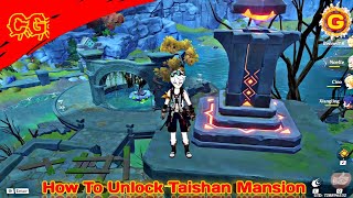 HOW TO Unlock Taishan Mansion quotThe Domain OF MasteryAltar of FlamesquotGenshin Impact [upl. by Gower]