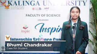 Exploring Science Bhumi Chandrakar Reflects on Her 5Day Camp at Kalinga University [upl. by Stephani367]