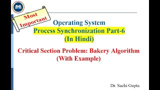 Process Synchronization Part 6 Bakery Algorithm Critical Section Problem [upl. by Dirfliw]