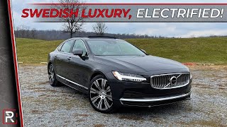 The 2021 Volvo S90 Recharge is an Exclusive Swedish Flagship Luxury Sedan [upl. by Mace282]