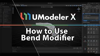 UModeler X  Unity  How to use the Bend Modifier [upl. by Arrio]