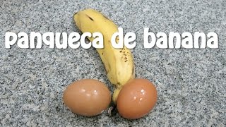 tutorial de PANQUECA DE BANANA  opção de café da manhã saudável [upl. by Nirra]