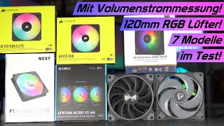 120mm RGB Lüfter Vergleich 2023 Corsair Arctic Lian Li ua im Lautstärke amp Luftstrom Test Teil 1 [upl. by Ahsar]