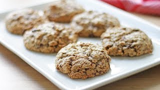 Glutenfri havregrynscookies med chokolade og pekannødder [upl. by Kowatch]