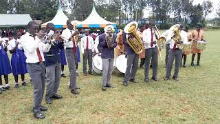 The cardinal otunga high school band performing live in mashujaa day in keoge girls high school [upl. by Tseng]