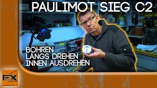 Paulimot SIEG C2  Längsdrehen innen ausdrehen bohren [upl. by Bebe896]