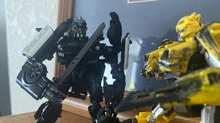 Bumblebee vs barricade stop motion part 1￼ [upl. by Orimisac]