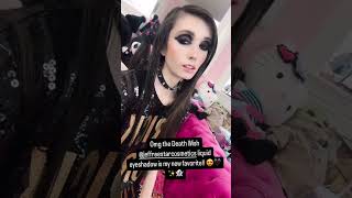 Eugenia Cooney Says This Jeffree Star Liquid Eyeshadow Is New Favorite  Instagram October 19 2024 [upl. by Saundra]