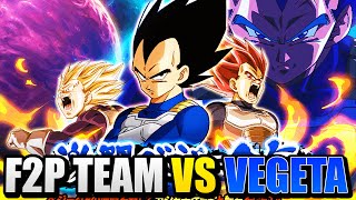 Legendary Vegeta Event Beaten by a F2P Team [upl. by Jillayne]