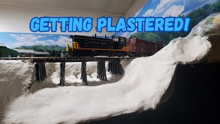 Layout Update  Getting Electrified and Plastered [upl. by Stanwinn]