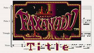 Title  Faxanadu NES 1987 OST  Music Transcription [upl. by Cock555]