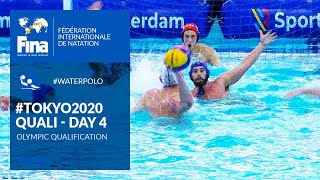 Mens Water Polo Olympic Qualification  Tokyo2020  Highlights  Day 4 [upl. by Luz924]