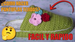 🦄🌈¿Quieres PANTUFLAS Únicas BabuchasTEJIDAS a crochet CALIDEZ en cada paso excelente REGALO 🐾❤️ [upl. by Otrebron]