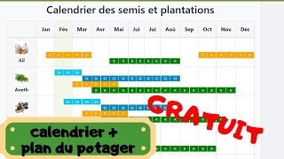 Comment je réalise mon plan de jardin   Calendrier interactif  Je vous présente un site génial [upl. by Anaya]