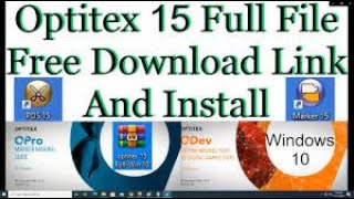 How to install optitex step by step in hindi [upl. by Eniluqaj]