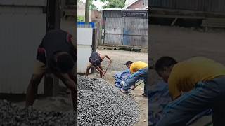 construction nomachine india labour hardwork manpower tired nonstop working stone lifting [upl. by Eidua]