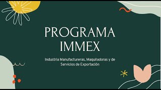 Decreto IMMEX [upl. by Bronder330]