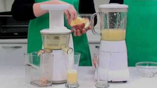 Hurom Slow Juicer vs Blender [upl. by Aiouqes938]