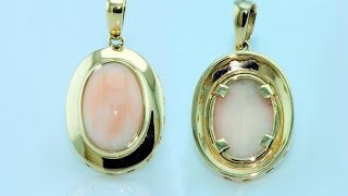 Handmade pendent with gold bezel setting for delicate gems [upl. by Fleeman]