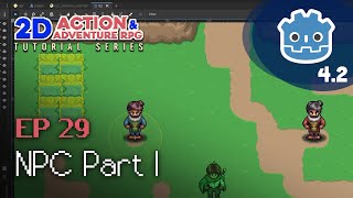 NPC Part I  E29  Make a 2D Action amp Adventure RPG in Godot 4 [upl. by Kosse361]