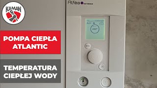 Pompa ciepla Atlantic  Temperatura ciepłej wody użytkowej [upl. by Fadil]