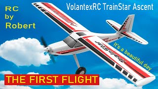 VolantexRC TrainStar Ascent The first flight rcplane beginner robertsphotographer [upl. by Akeret]