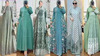 Style Gamis Lebaran ⭐2024 Terbaru Modis dan Kekinian [upl. by Drofwarc]