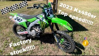 2023 Kx450sr Top speed [upl. by Madelin]