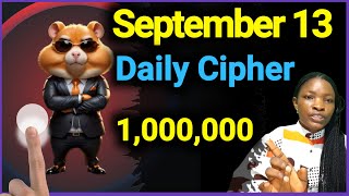 13 September Hamster Kombat Daily Cipher Code Today [upl. by Harelda]