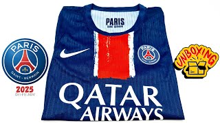 PSG maillot domicile 20242025 player version Unboxing  ASMR [upl. by Vassili576]